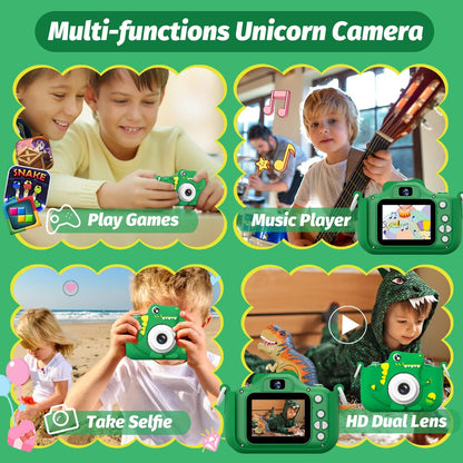 VIP DinoPix™ Instant Print Camera voor kinderen – Leuke foto- en videocamera met thermisch printen